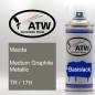 Preview: Mazda, Medium Graphite Metallic, TR / 17H: 400ml Sprühdose, von ATW Autoteile West.